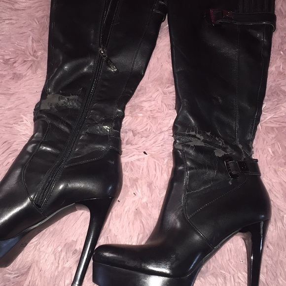 Guess platform 4 in heel boot very distressed - Picture 11 of 16